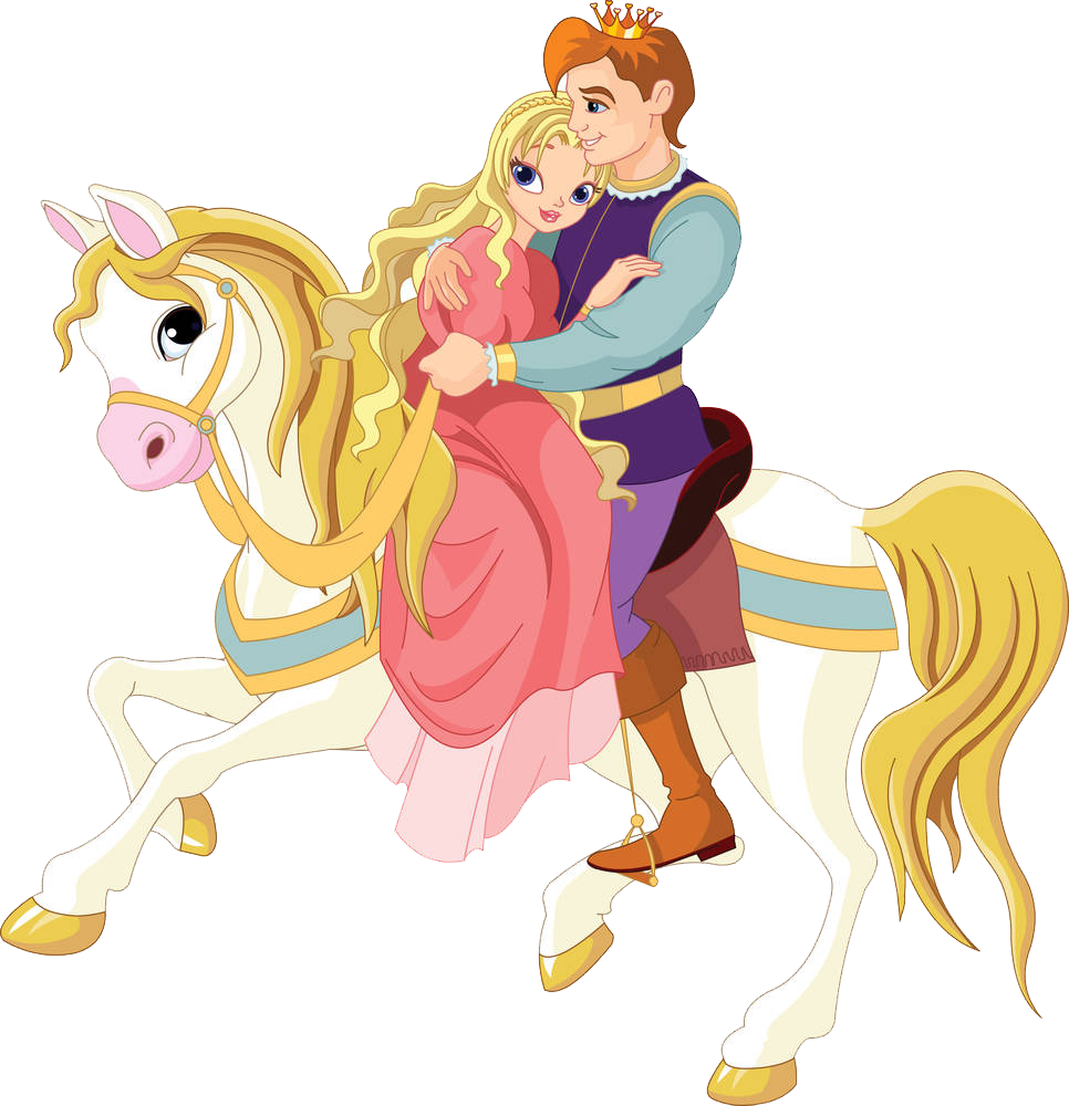 Princess Royalty-free Clip Art - Fairy Tales Prince And Princess (966x1000)