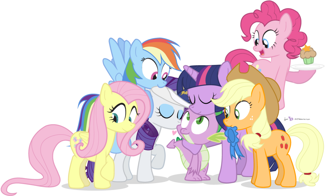 Applejack, Appreciation, Artist - Spike And The Mane 6 (1280x688)