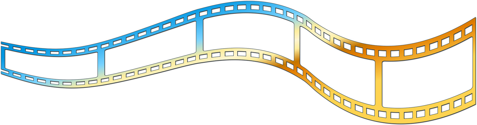 Vector Clip Art - Film Strip Png (1920x640)
