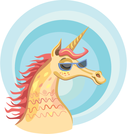 Unicorn Illustration - Illustration (430x455)
