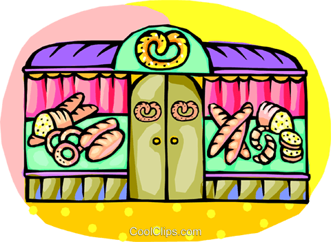 Bakery Store Front Royalty Free Vector Clip Art Illustration - Bakery Clip Art (480x351)