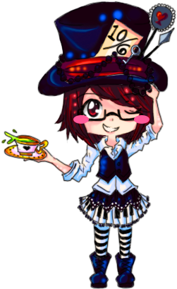Mad Hatter Lolita By Wacky1313 - Cartoon (274x463)