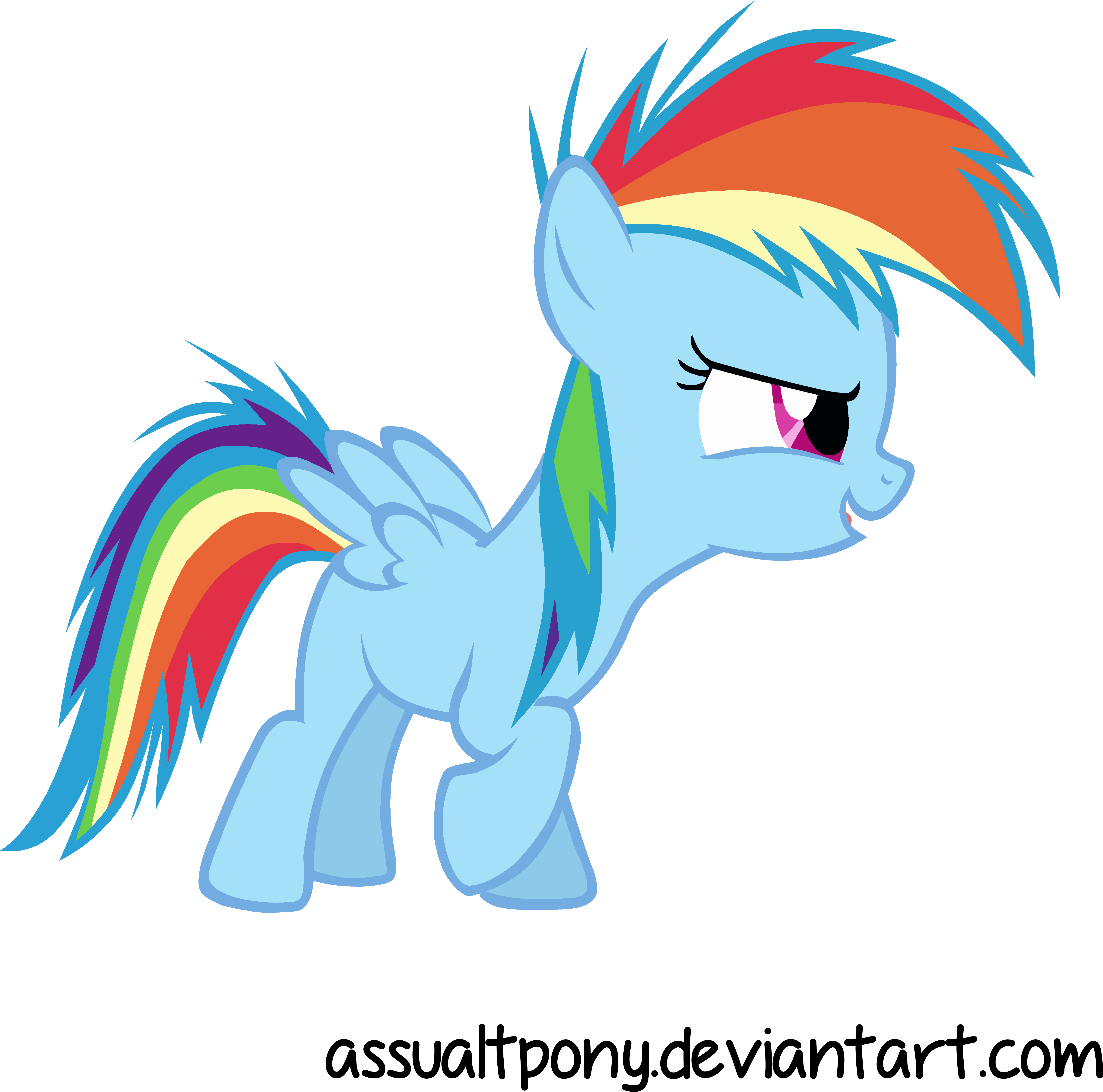 Free Rainbow Dash Filly In A Box - Rainbow Dash As A Filly (6000x6000)