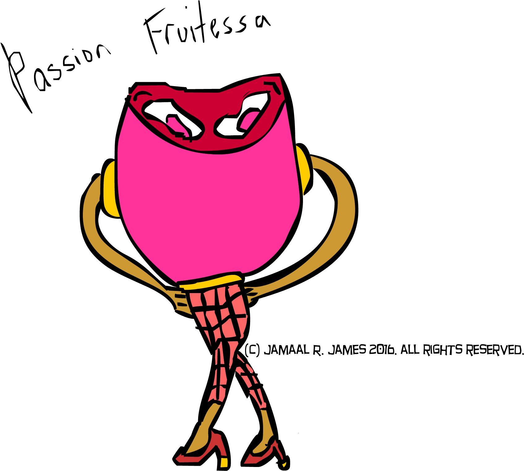 Passion Fruitessa Character Design Created By Cartoonist - Cartoon (2292x1667)