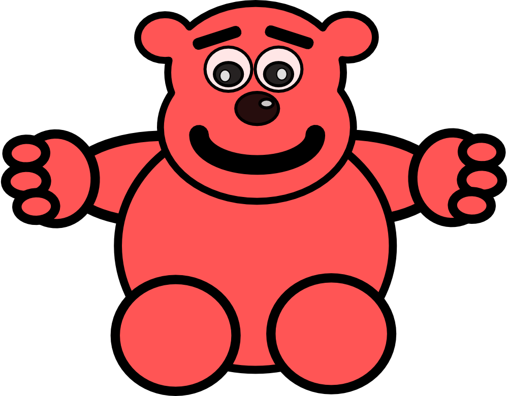 Mess With This Bear - Custom Red Teddy Bear Shower Curtain (1000x780)