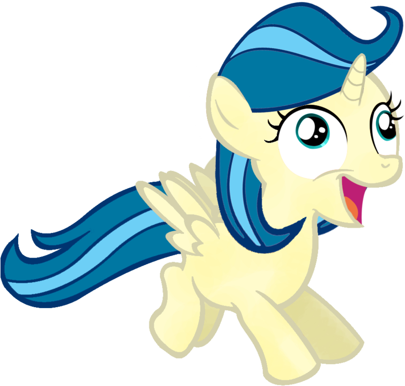 Happy Derp Filly - Cartoon (800x800)