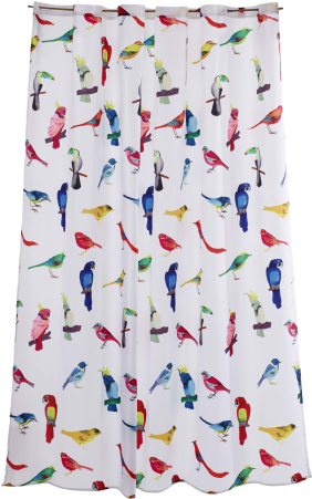 Bird Shower Curtain - Brasil Birds Rideau De Douche À Motifs (449x500)