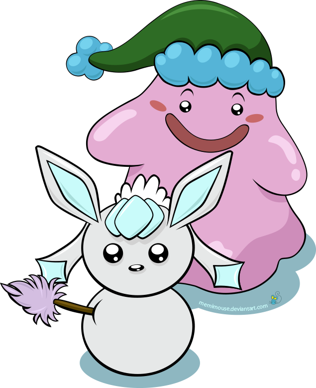 “ Doppler The Ditto Is Always Sneaking Into The Eevee - Cartoon (635x779)