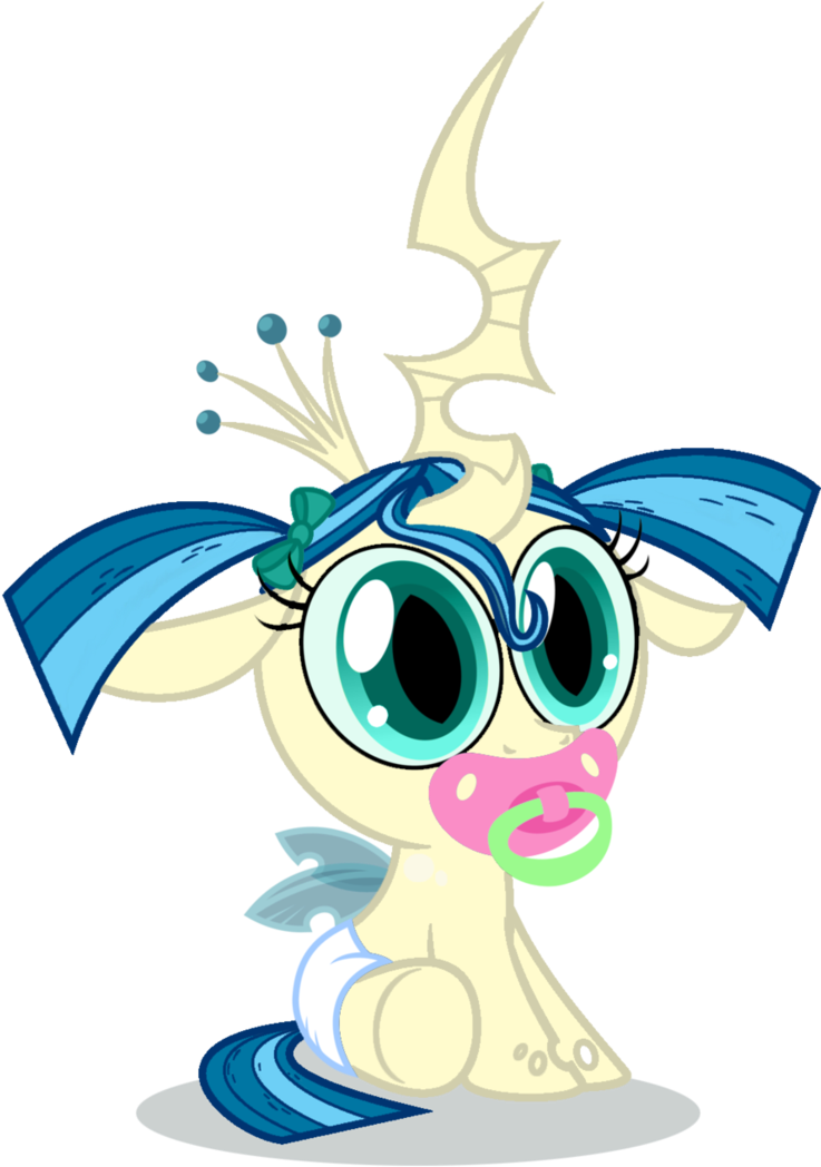 Baby Tina Fountain Heart - Mlp Changeling New Form Oc (745x1073)