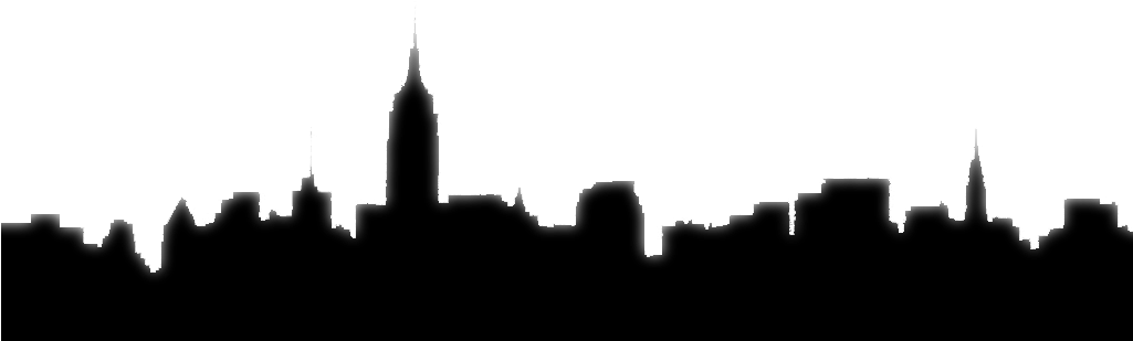 New York City Skyline Silhouette Filenyc Skyline Silhouette - Nyc Skyline Png (1024x432)
