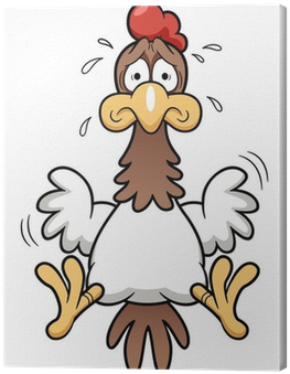 Illustration Of Cartoon Cock Scared Canvas Print • - 4 Pics 1 Word 1355 (400x400)