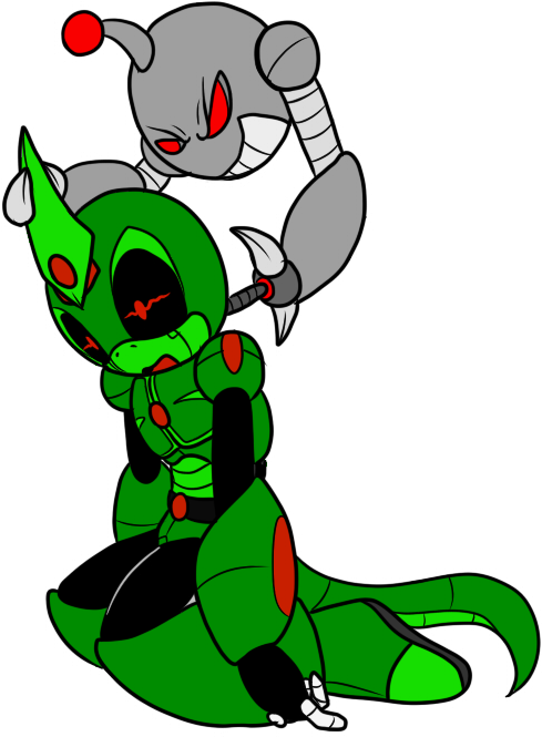 Robob Hacks Croc, Or The Ping-pong Grand Champion - Cartoon (562x718)