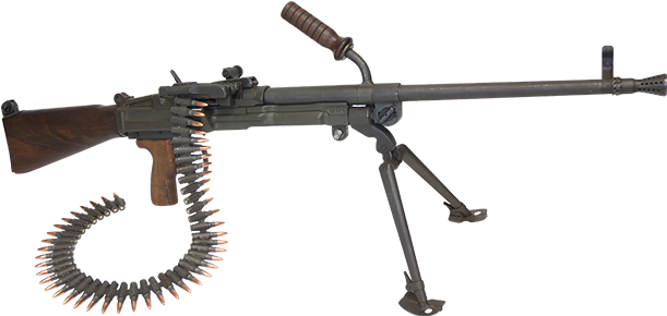 Machine Gun Png - Vz 52 57 Light Machine Gun (650x376)