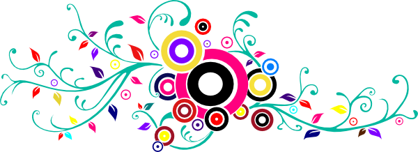 Colorful Swirls Png (600x218)