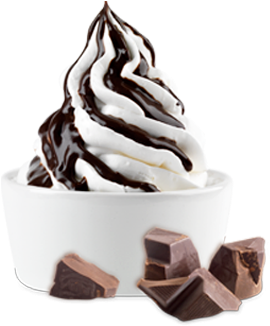 Ice Cream With Chocolate Syrup - Chocolate Sauce Ice Cream (555x325)