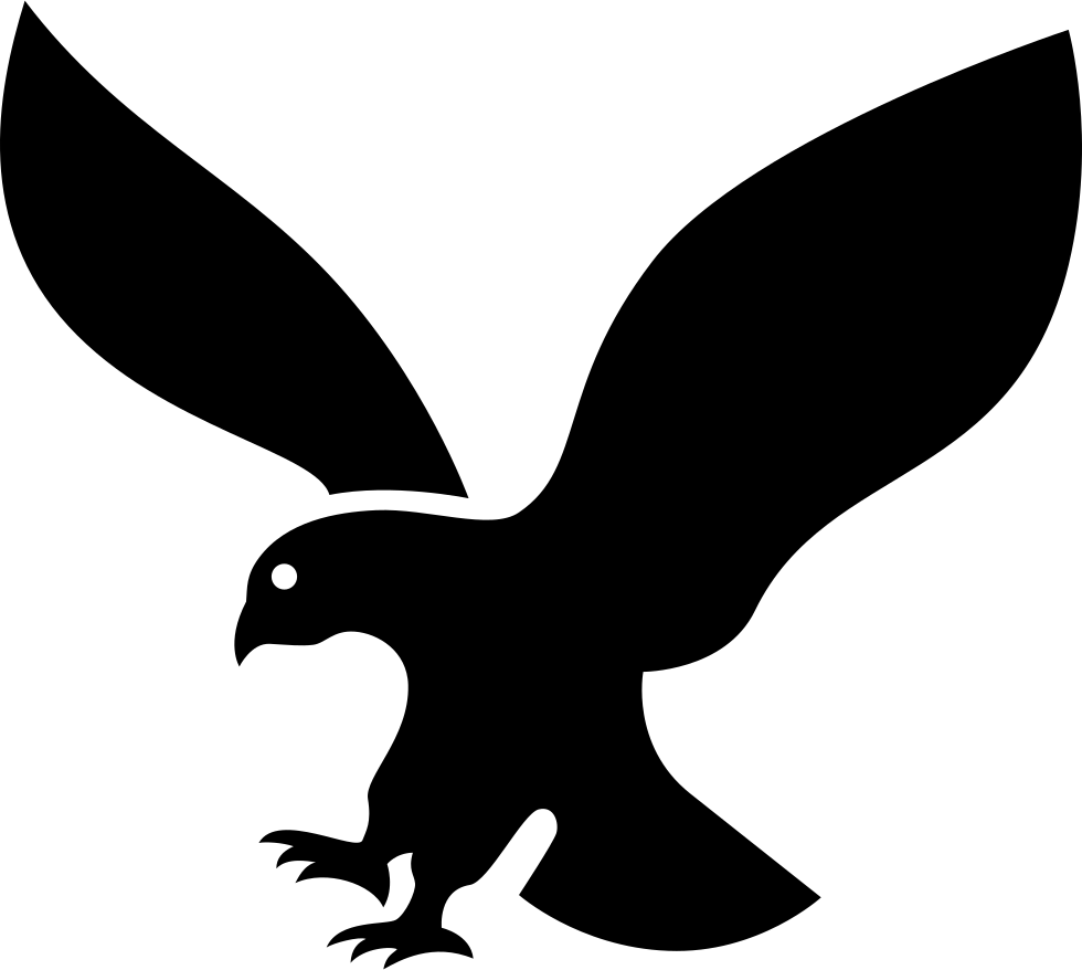 Eagle Silhouette In Flight Comments - Eagle Icon Png (980x878)