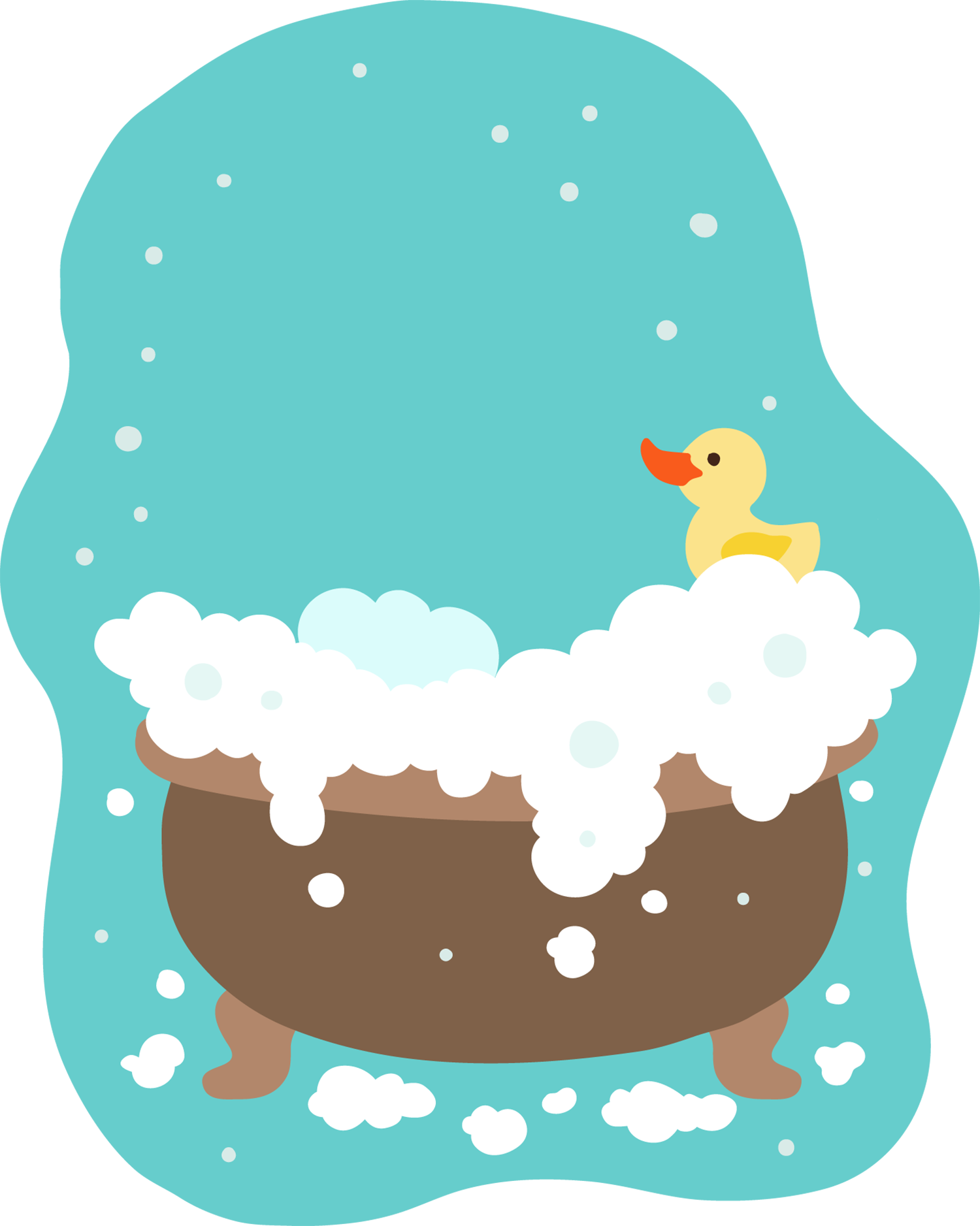 Euclidean Vector Illustration - Bath Vector (1500x1877)