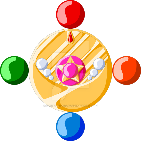 Moon Prism Power Brooch Manga Version By Earthstar01 - Sailor Moon Brooch Manga (600x600)