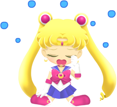 Sailor Moon Drops Messages Sticker-2 - Cartoon (408x408)