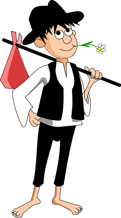 Comics Clipart Comic Character - Clipart Of A Poor Boy (400x720)