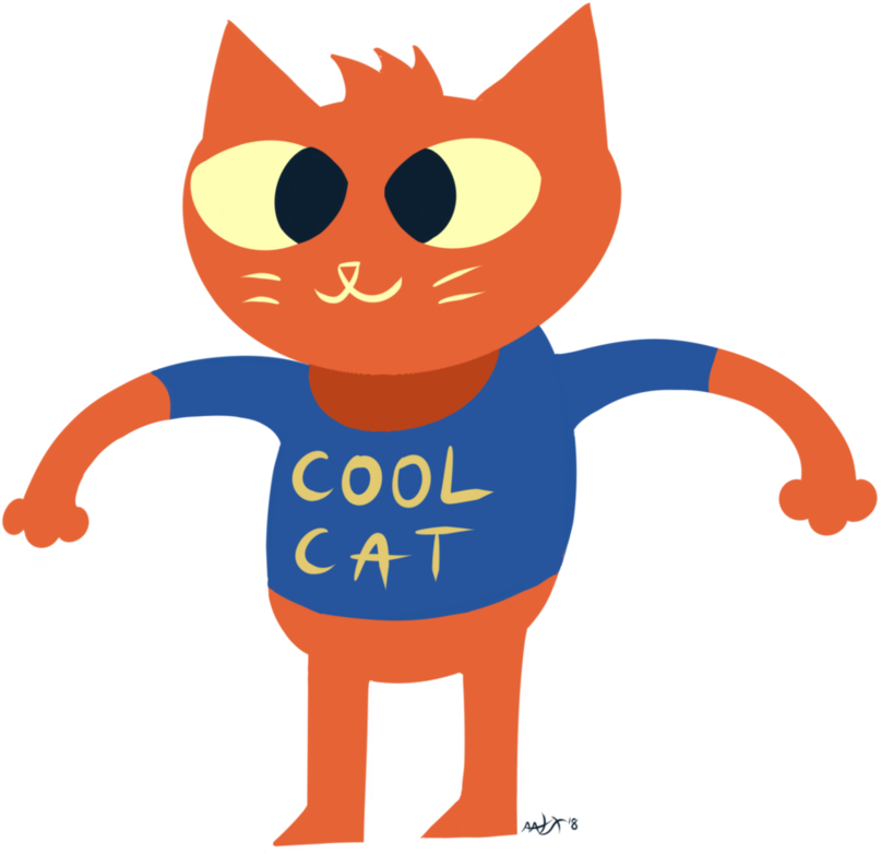 Cool Cat's Night In The Woods By Oceanhazel - Night In The Woods (901x886)