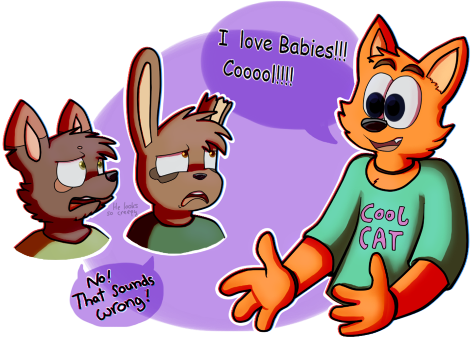 Cool Cat Loves Babies By Shinyraupy - Cool Cat I Love Babies (993x804)
