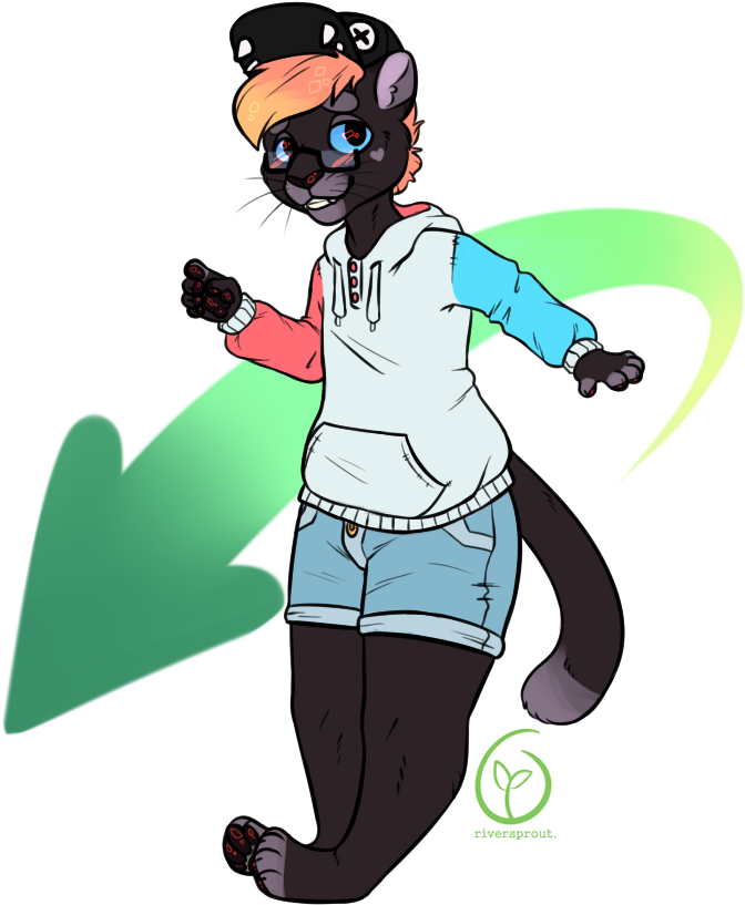 [t] Cool Cat By Queerecology - Illustration (796x900)