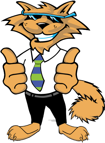 Cool Cat Thumbs Up - Cat (394x500)