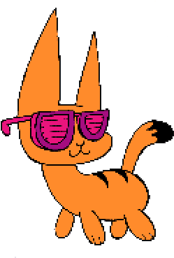 Greetings, I'm Cool Cat President Of The Cool Club - Cartoon (366x396)