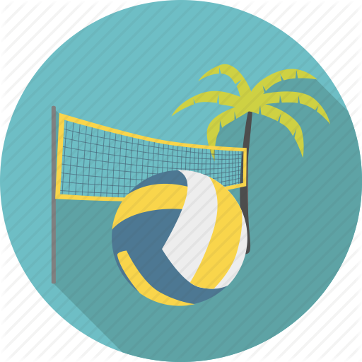 Ball, Equipment, Play, Sport, Volley, Volleyball Icon - Beach Sport Icon (512x512)
