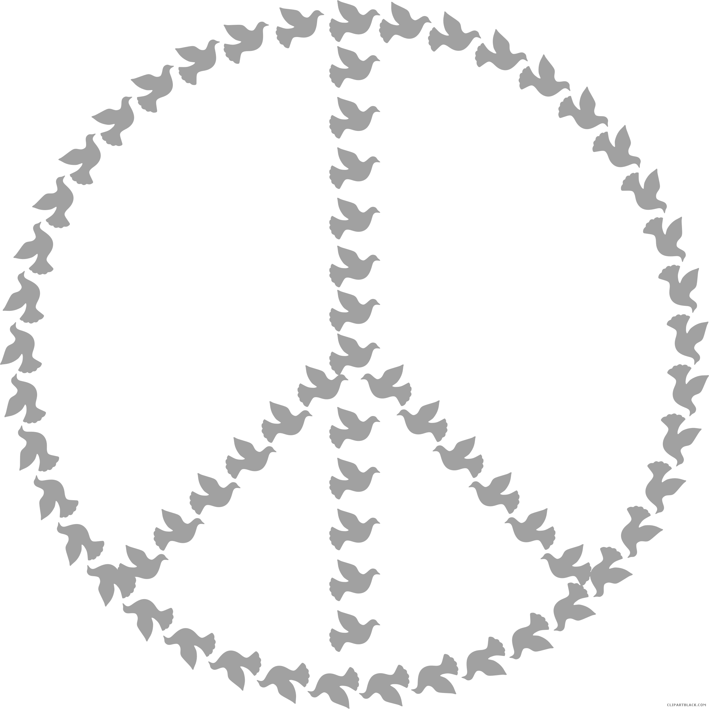 Peace Dove Animal Free Black White Clipart Images Clipartblack - Logo Unit Beruniform Pengakap (2256x2258)