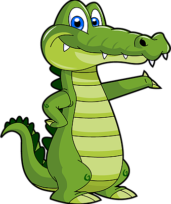 What We Are Learning - Alligator Clipart (338x402)