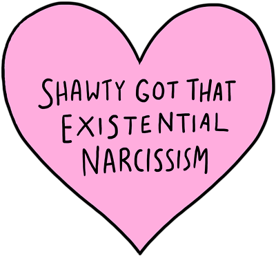 I Love This Bc It's Basically Talking About The Love - Narcissism Transparent (500x667)