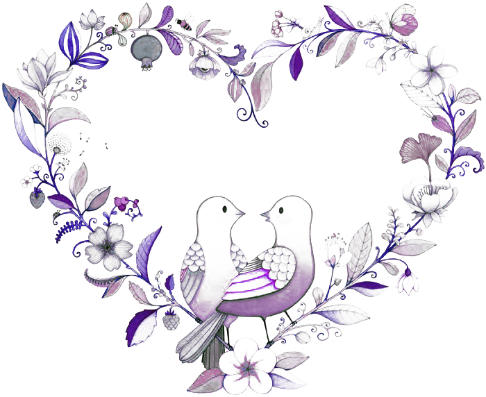 Love Birds - Wedding Love Birds Png (700x572)
