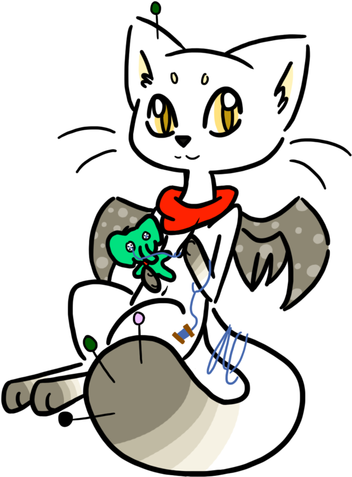 Thimble By Lunar-ribbon - Cat Yawns (792x1008)