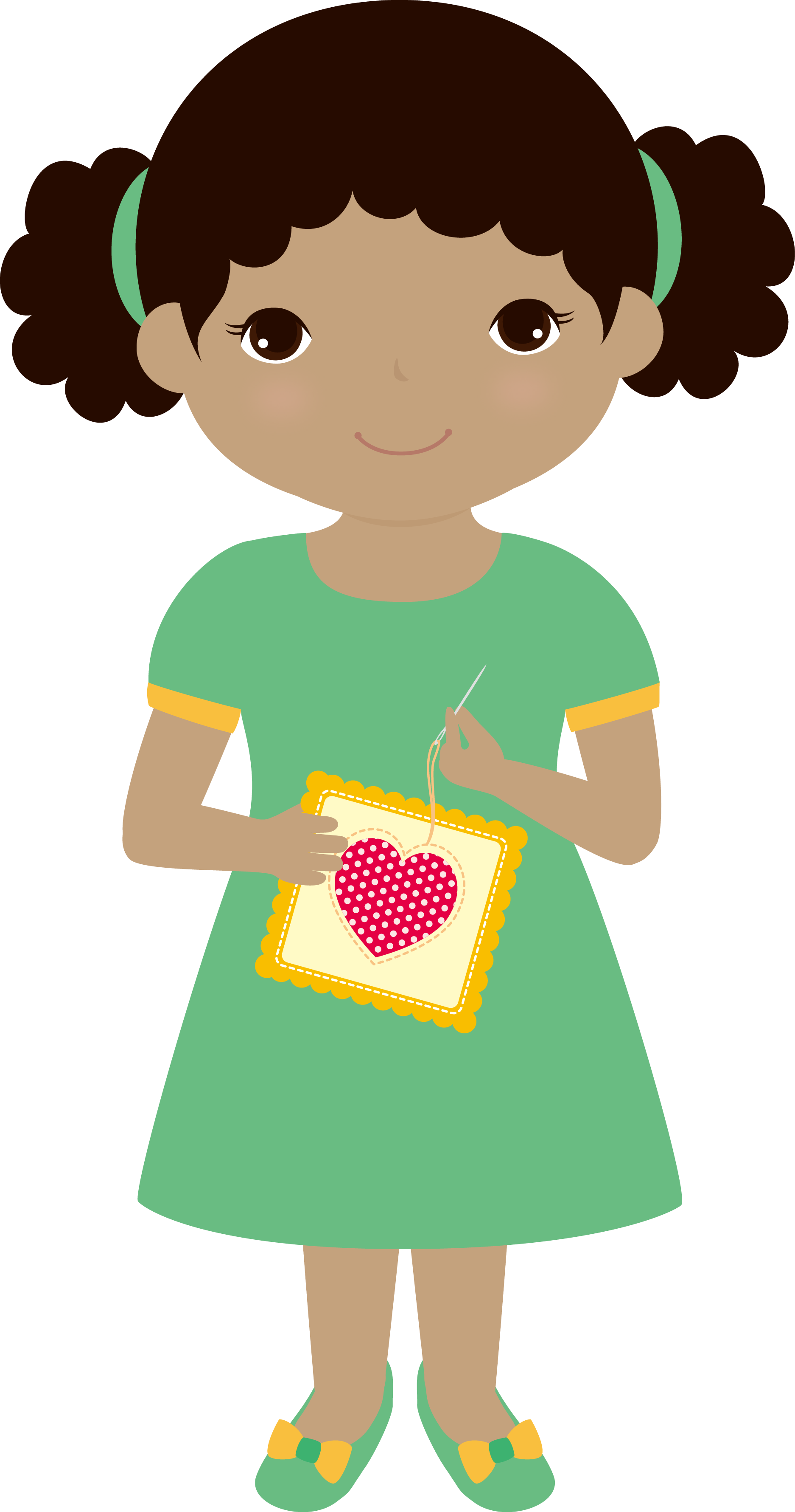 Mommy And Me - Cartoon (1874x3560)