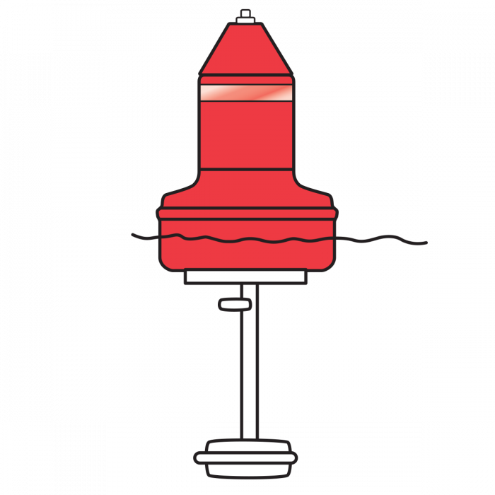 Model B5nprfw Red Float Collar Channel Marker With - Model B5nprfw Red Float Collar Channel Marker With (700x700)