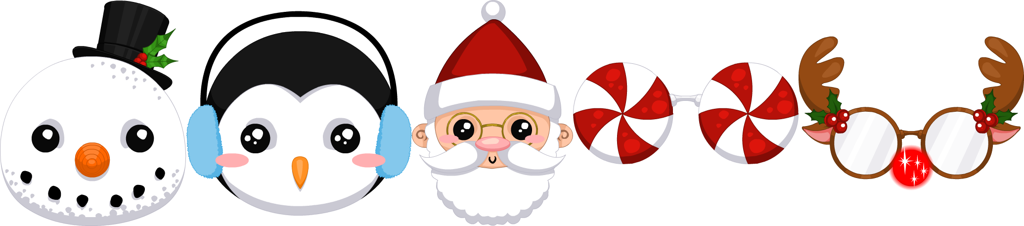 Tis' The Season Ribbon Wings - Cartoon (2071x457)
