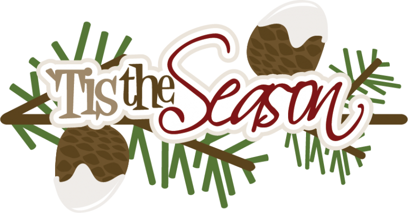 Large Tis The Season Title2 - Clip Art (800x418)