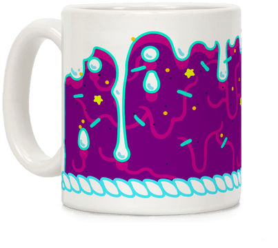 Purple Cupcake Icing Coffee Mug - Cupcake Icing Tote Bag: Funny Tote Bag , Cake Decorating, (484x484)