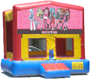 Monster High Inflatable Jumper Rentals - Wwe Bounce House Rental (381x338)