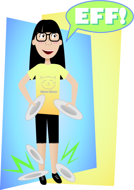 Ide Eyes To Match As She Proudly Proclaimed To The - Cartoon (443x626)