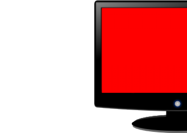 Monitor Clipart Red - Computer Monitor (640x480)