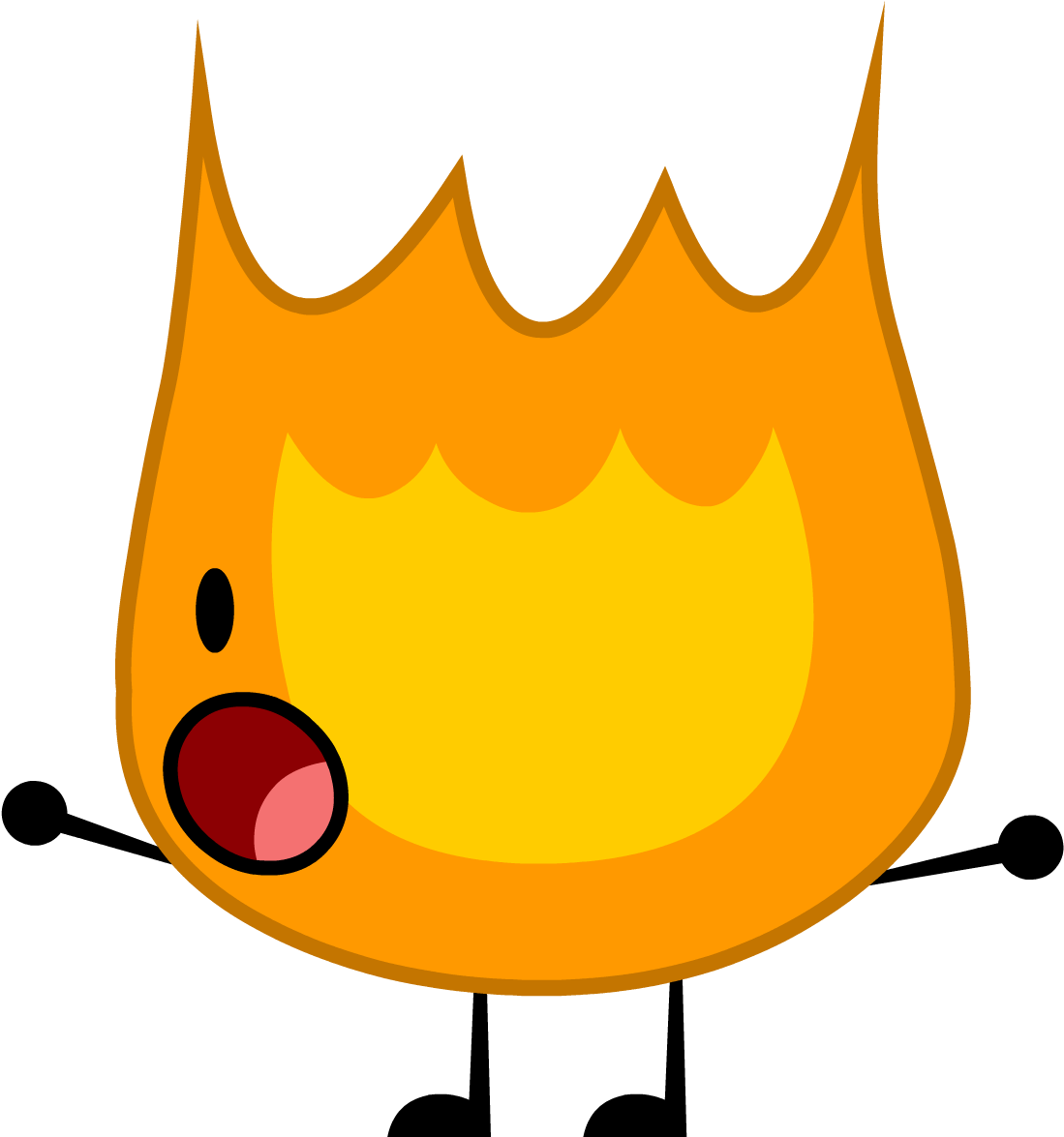 Firey - Battle For Dream Island Firey (1111x1180)