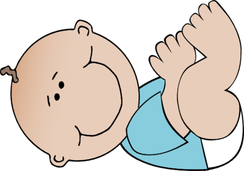 Cute Cartoon Baby Girl Clip Art Cartoon Coloring Medium - Baby Boy Clip Art (476x333)