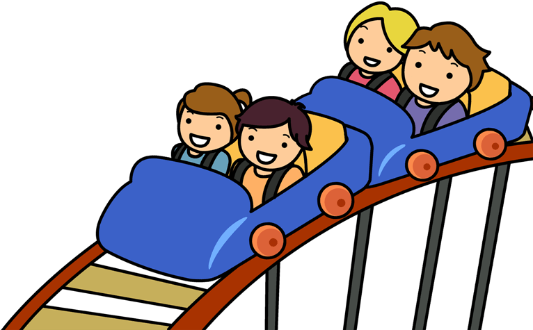 Moving Roller Coaster Clipart 4 By Joseph - Riding A Roller Coaster Clipart (800x600)