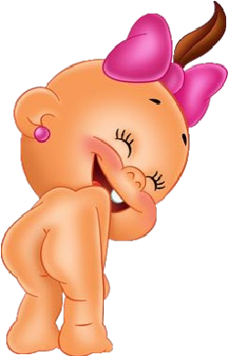 Funny Baby Girl Cute Baby Cartoon Images Image - Girl Cartoon Baby (400x400)