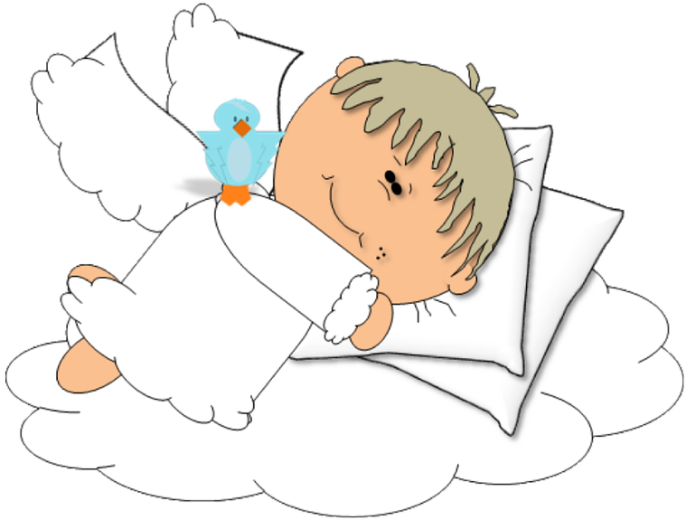Vacation, Sweet Dreams Angel Baby Cartoon Sleep Happ - Jungen-babyparty-bevorzugungs-tasche Geschenktütchen (1280x1280)