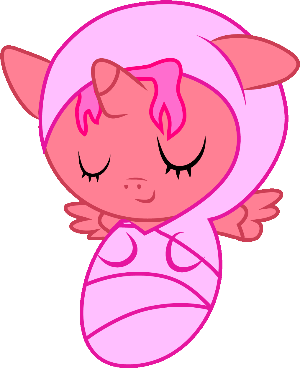 Sleeping Relaxing Pig Piggy Gif Animated Images - Mlp Cherry Bloom (1062x1249)