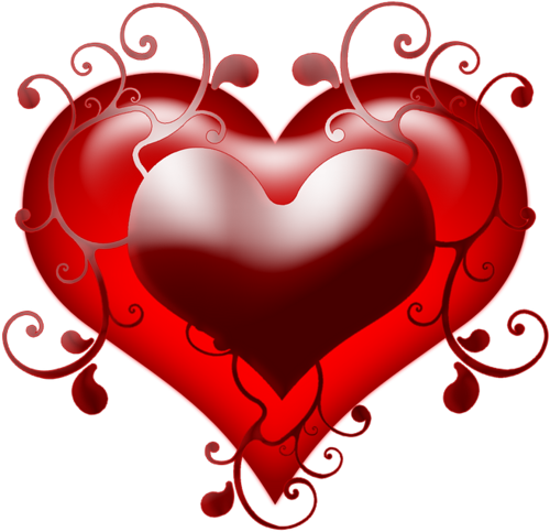 Double Heart Tattoos For Women - Kalp Resmi Hareketli (500x483)